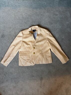 NWT J Crew Beige Blazer with Gold Buttons Size 18
